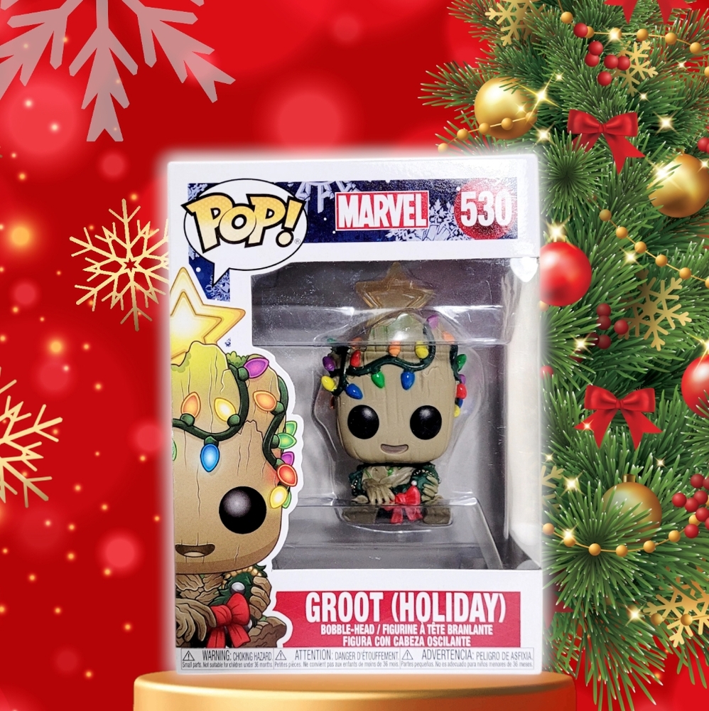 Funko Pop! Groot (Holiday) Marvel Bobble-Head Figurine #530